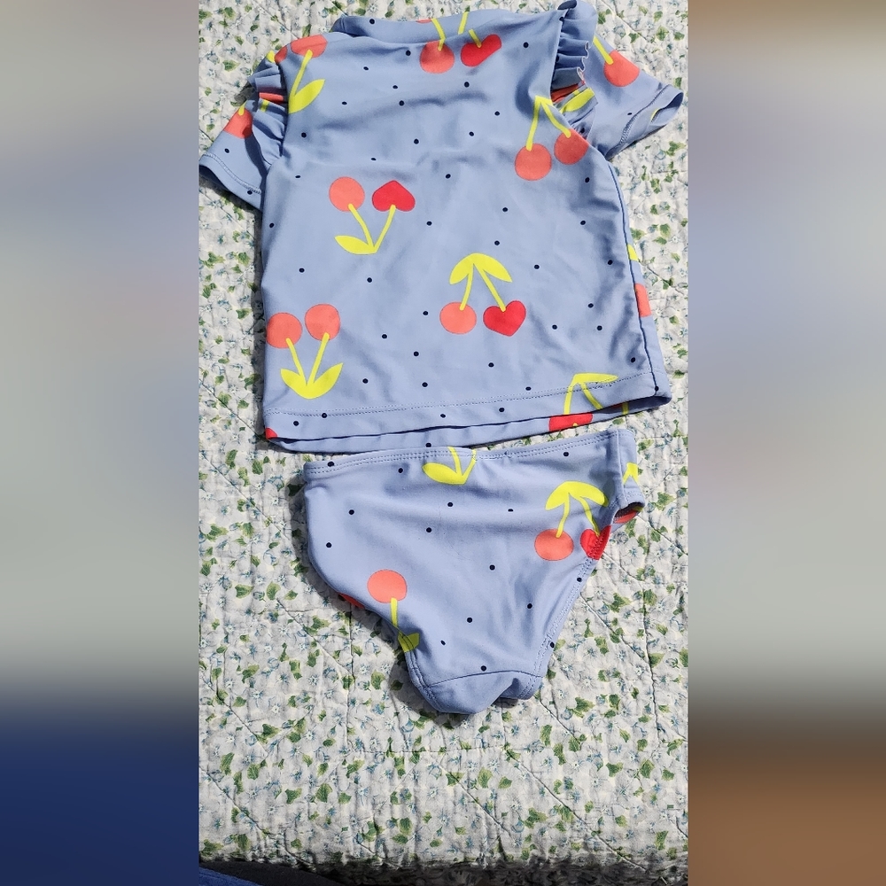 Toddler girl cherry bathing suit - Picture 2 of 3